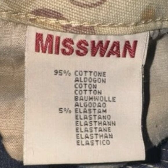 Misswan Womens Denim Jeans Embroidered Sequins Vintage Y2K US 11 - Picture 15 of 16